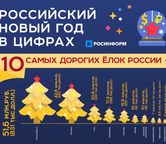 Стоимость Нового года в России