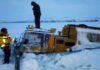 Вездеход провалился под лед. Фото: kam24.ru