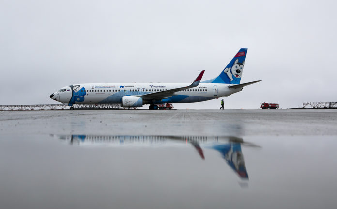 Боинг 737-800G, NordStar, самолет, аэропорт, авиакомпания