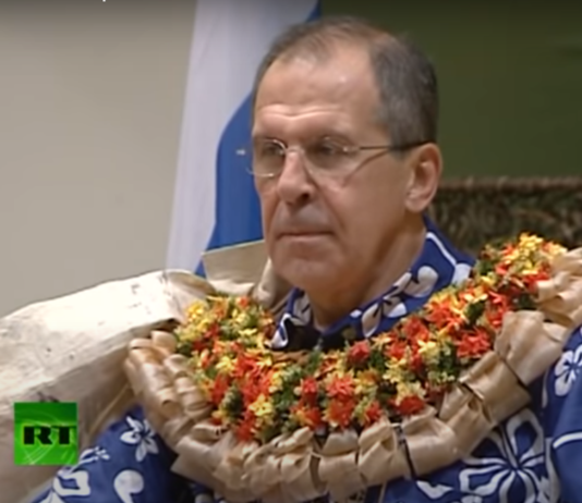 Глава российского МИДа Сергей Лавров с официальным визитом на острове Фиджи